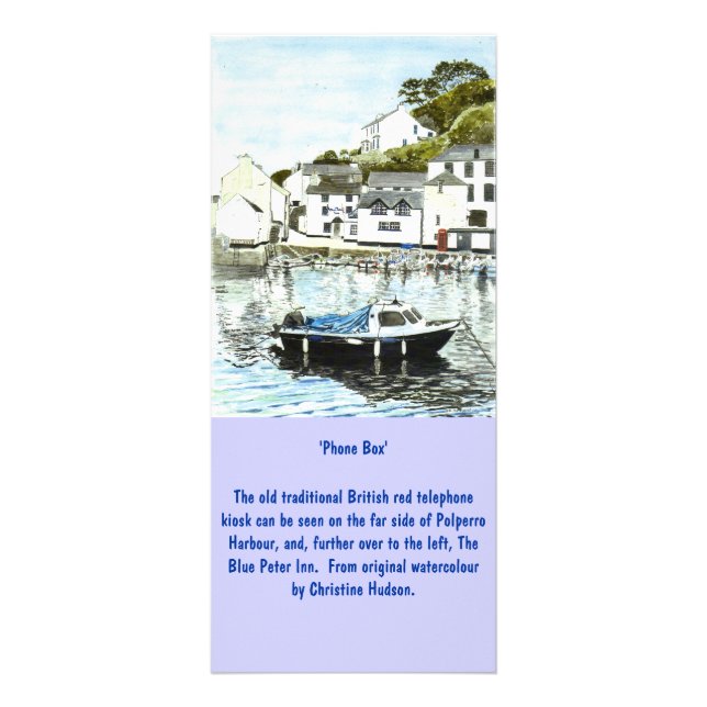 "Telefon-Kasten-" große Lesezeichen-Gestell-Karte Werbekarte (Vorne)