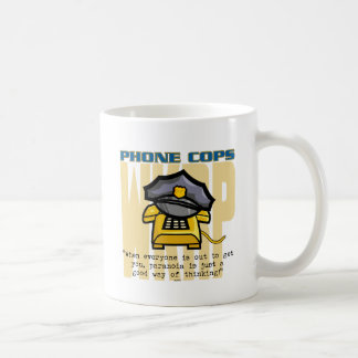 Telefon-Polizisten… Kaffeetasse