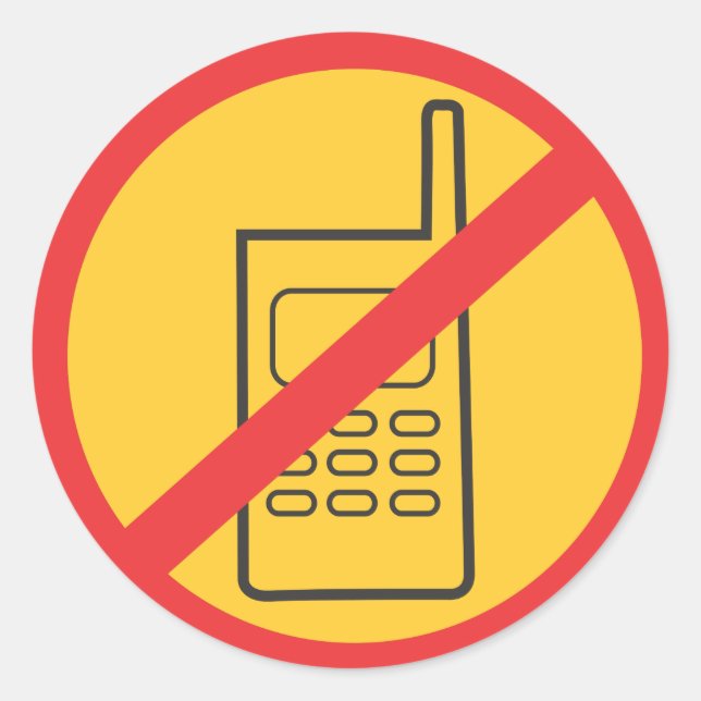 Telefon Runder Aufkleber (Vorderseite)