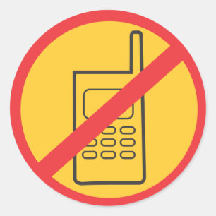 Telefon Runder Aufkleber