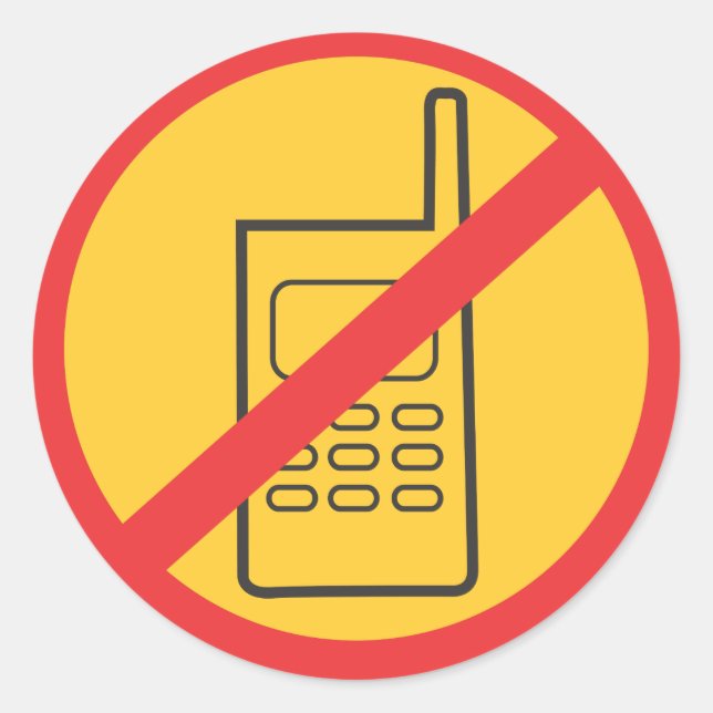 Telefon Runder Aufkleber (Vorderseite)