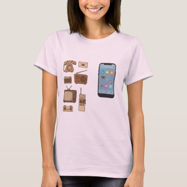 Telefon T-Shirt (Vorderseite)
