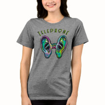 Telefon Tri-Blend-Shirt