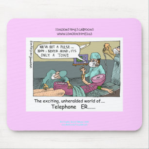 Telefoncode Blue Cartoon Funny Mouse Pad Mousepad