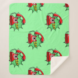 Telefone Muster: Mode Spaß Sherpadecke