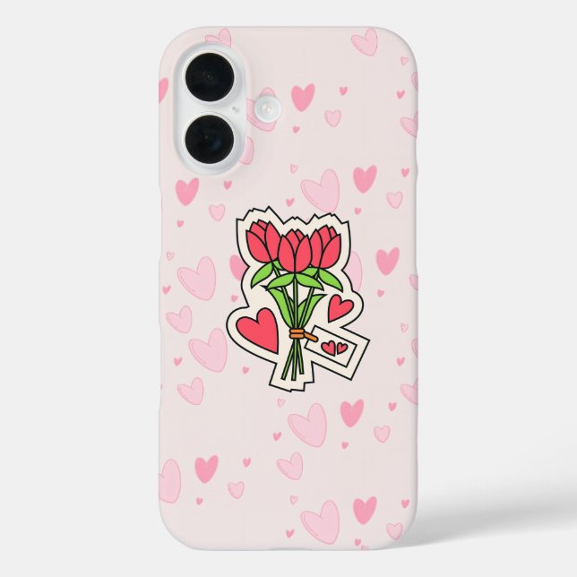 TELEFONFALL - ROSE MIT LIEBE Case-Mate iPhone HÜLLE (Rückseite)