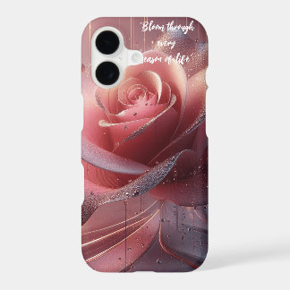 Telefongehäuse mit rosa Blume