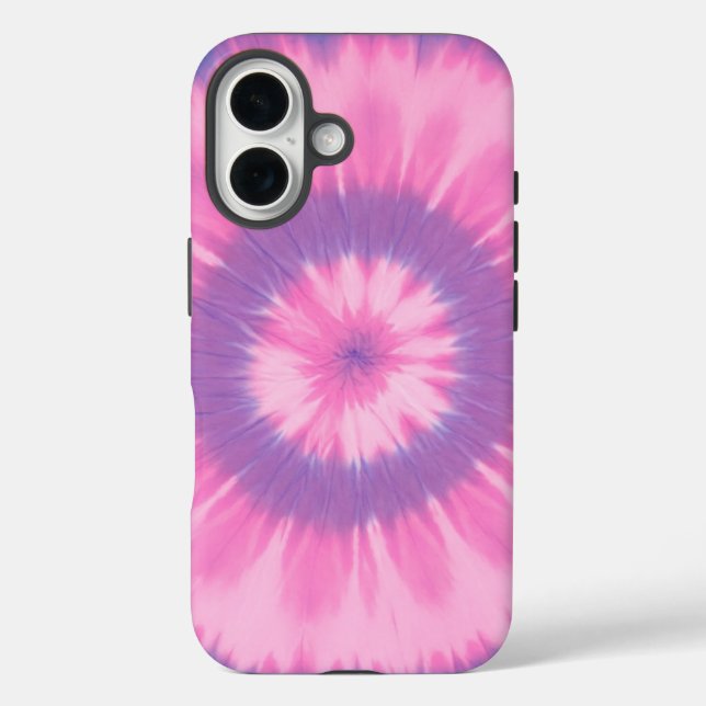 Telefongehäuse mit rosa und lila Krawatte Case-Mate iPhone Hülle (Rückseite)