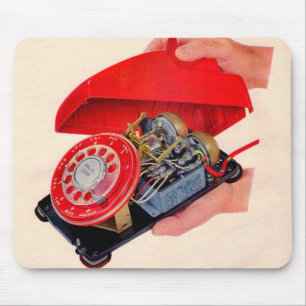 Telefongucken aufgedeckt mousepad