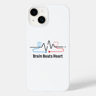 Telefonhülle Brain Over Heart Case-Mate iPhone 14 Hülle