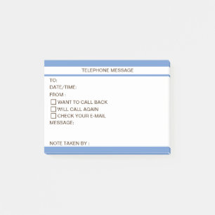 telefonische Nachricht Post-it Klebezettel