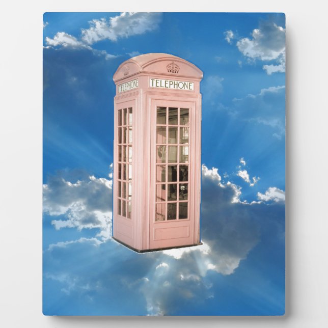 Telefonkabine Fotoplatte (Vorderseite)