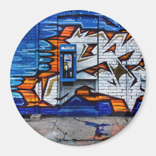 Telefonkabine Nr. 12 Farbversion Reflektion Magnet