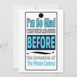 Telefonkamera Feiertagskarte