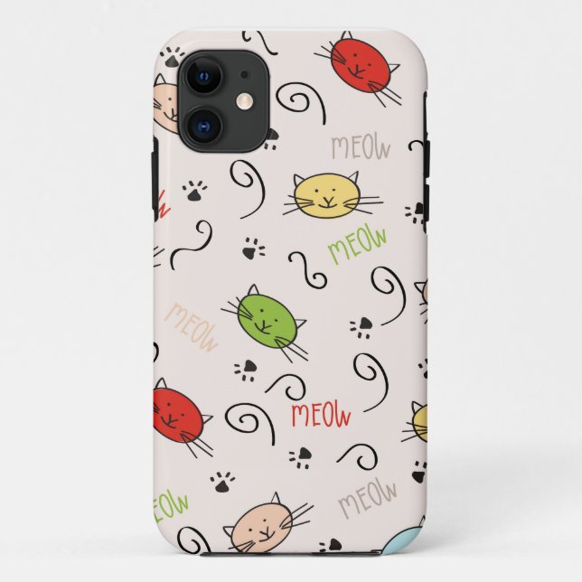 Telefonkasten mit Katzen Case-Mate iPhone Hülle (Rückseite)