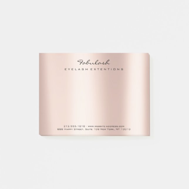 Telefonnummer Pink (Vorspann) Post-it Klebezettel (Vorderseite)