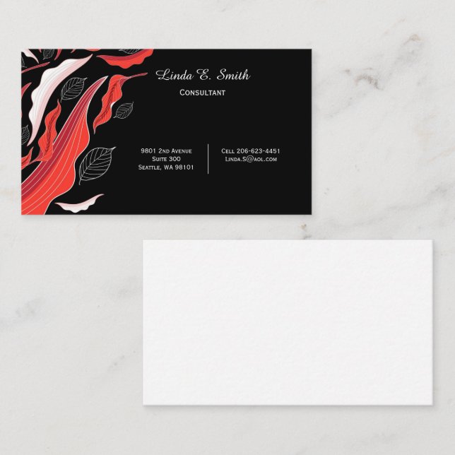 Telefonnummerkarte (Vorne/Hinten)