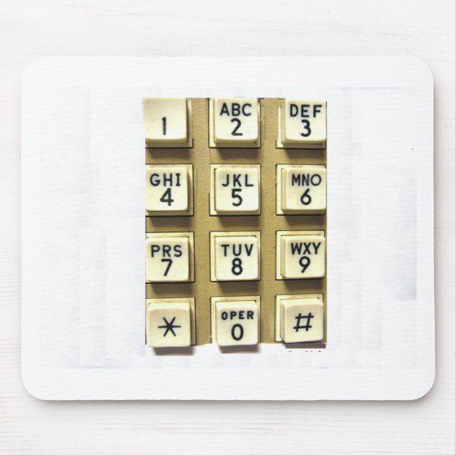 Telefonnummern Mousepad (Vorne)