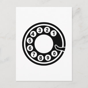 Telefonscheibe Postkarte