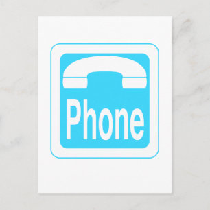 Telefonzeichen Postkarte