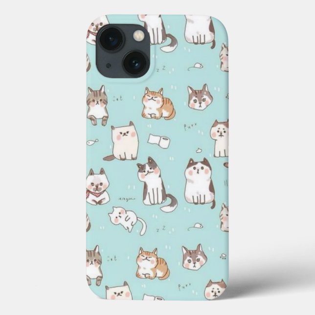 Telefonzelle für Katzen Case-Mate iPhone Hülle (Rückseite)