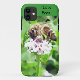 Telefonzelle - Honigbiene auf Blüte iPhone 11 Hülle