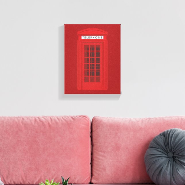 Telefonzelle Leinwanddruck (Insitu (Wohnzimmer))