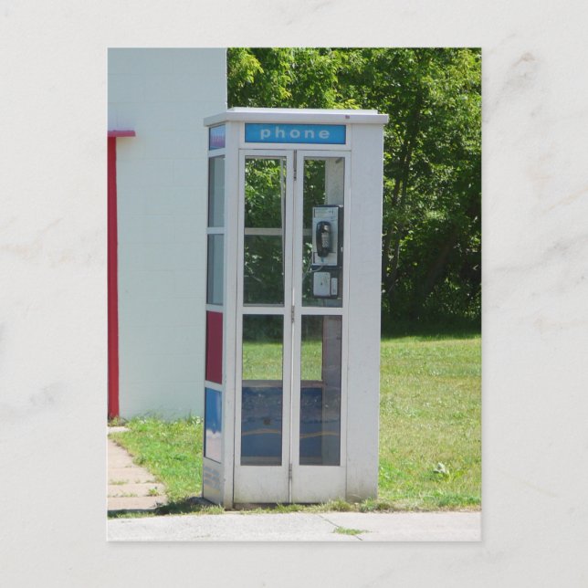 Telefonzelle Postkarte (Vorderseite)