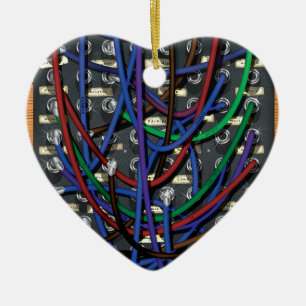 Telefonzentrale Keramik Ornament