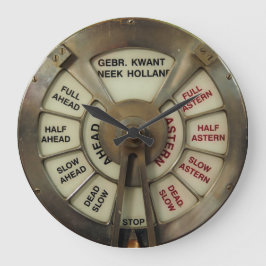 Telegrafenschadburn des Vintagen Dampfschiffes Große Wanduhr