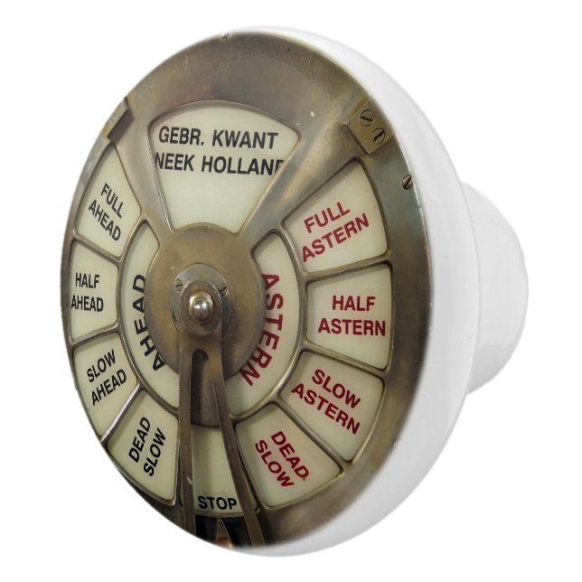 Telegrafenschadburn des Vintagen Dampfschiffes Keramikknauf (Rechts)