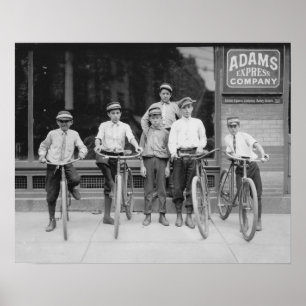 Telegram Messenger Boys, 1911. Vintages Foto Poster