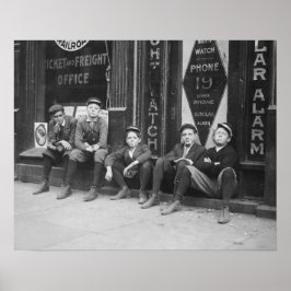 Telegramm Messengers, 1910. Vintages Foto Poster