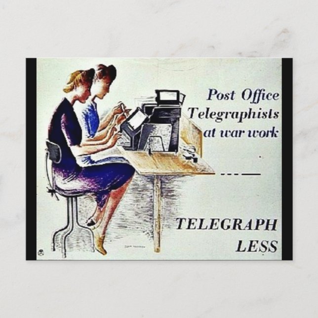 telegraphless postkarte (Vorderseite)