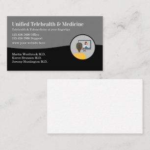 Telehealth Telecare Medical Business Cards Visitenkarte