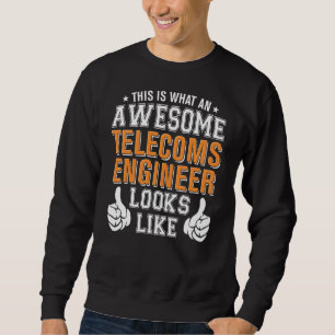 Telekom-Ingenieur sieht Phantastisch aus wie lusti Sweatshirt