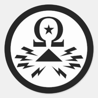 Telekomix-Aufkleber (groß) Runder Aufkleber