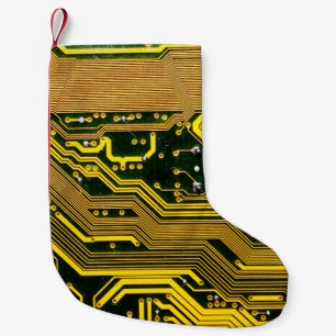 Telekommunikation auf Computerplätzen,abstrakt,a Kleiner Weihnachtsstrumpf