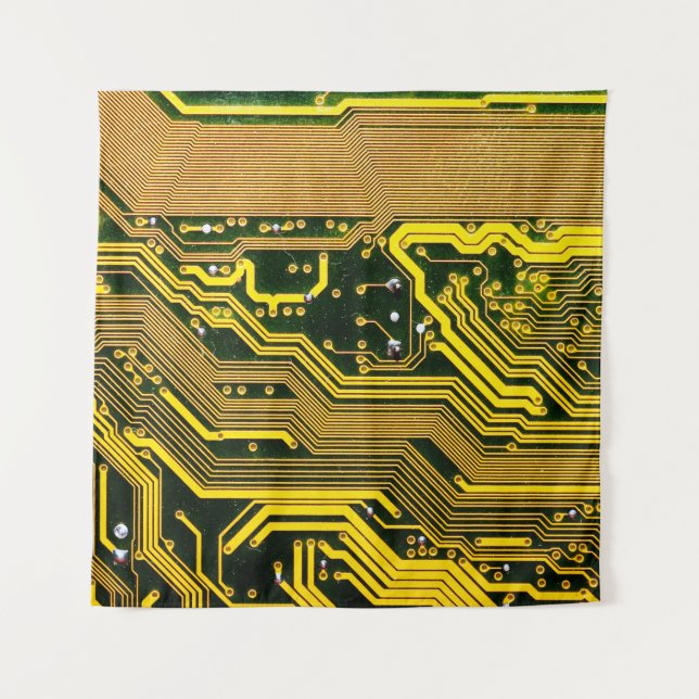 Telekommunikation auf Computerplätzen,abstrakt,a Wandteppich (Vorderseite)