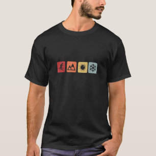 Telemark Ski Free Heel Retro T-Shirt