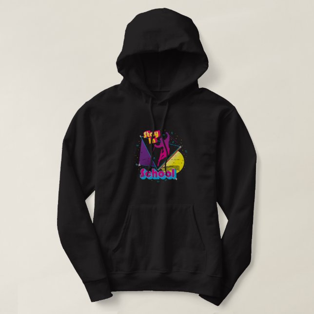 Telemark Skifahren Elch Skifahren Lover Hoodie (Design vorne)
