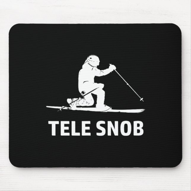 Telemark Skiing Snob Mousepad (Vorne)