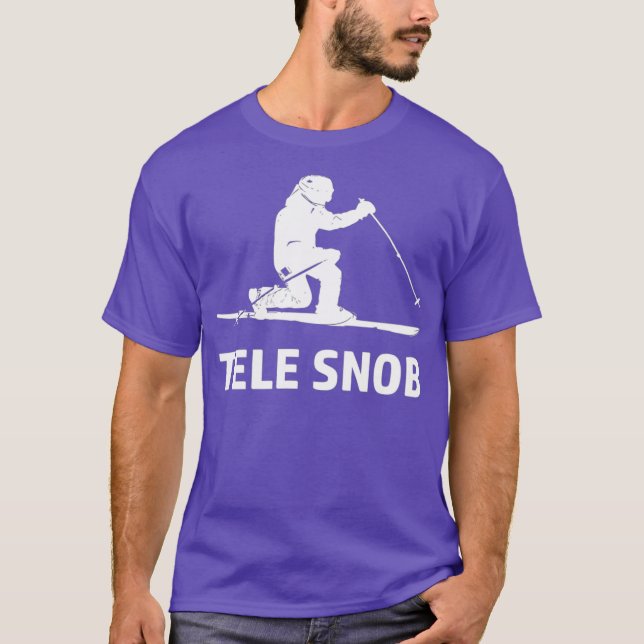 Telemark Skiing Snob T-Shirt (Vorderseite)
