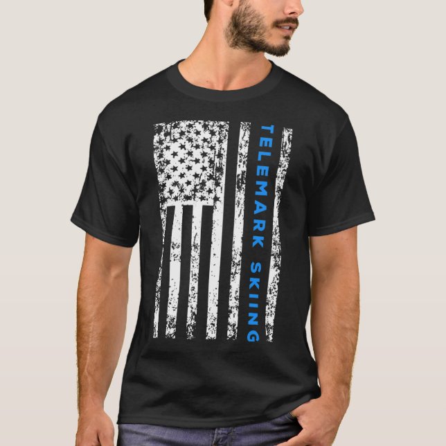 Telemark Skiing T-Shirt (Vorderseite)