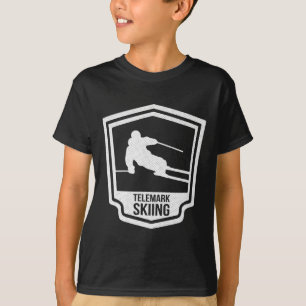 Telemark-Skilauf Telemarken Norwegen Skifahrer Lan T-Shirt