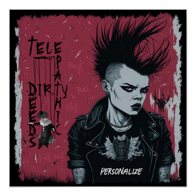 Telepathische dreckige Taten Got sie Cool aussehen Poster (Vorderseite)