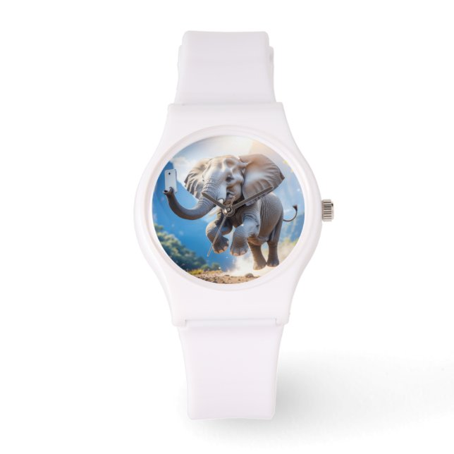 TELEPHANT - Wall Clock Armbanduhr (Vorderseite)