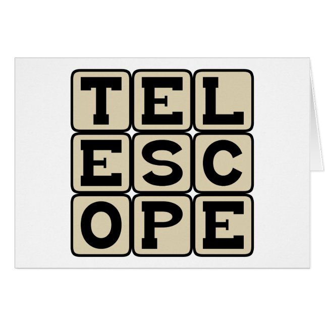 Teleskop, astronomisches Instrument (Vorderseite (Horizontal))