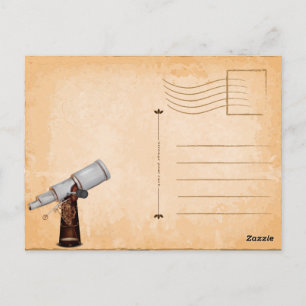 Teleskop-Observatorium Postkarte
