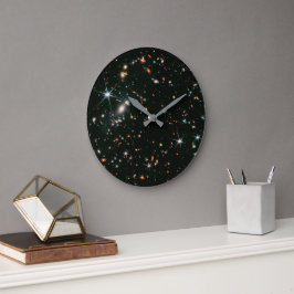 Teleskopleuchte Deep Space Galaxien Sterne Große Wanduhr